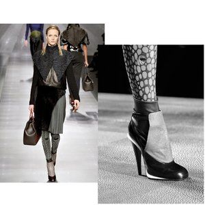 Fendi Brown Tronchetto sock booties sz 36.5